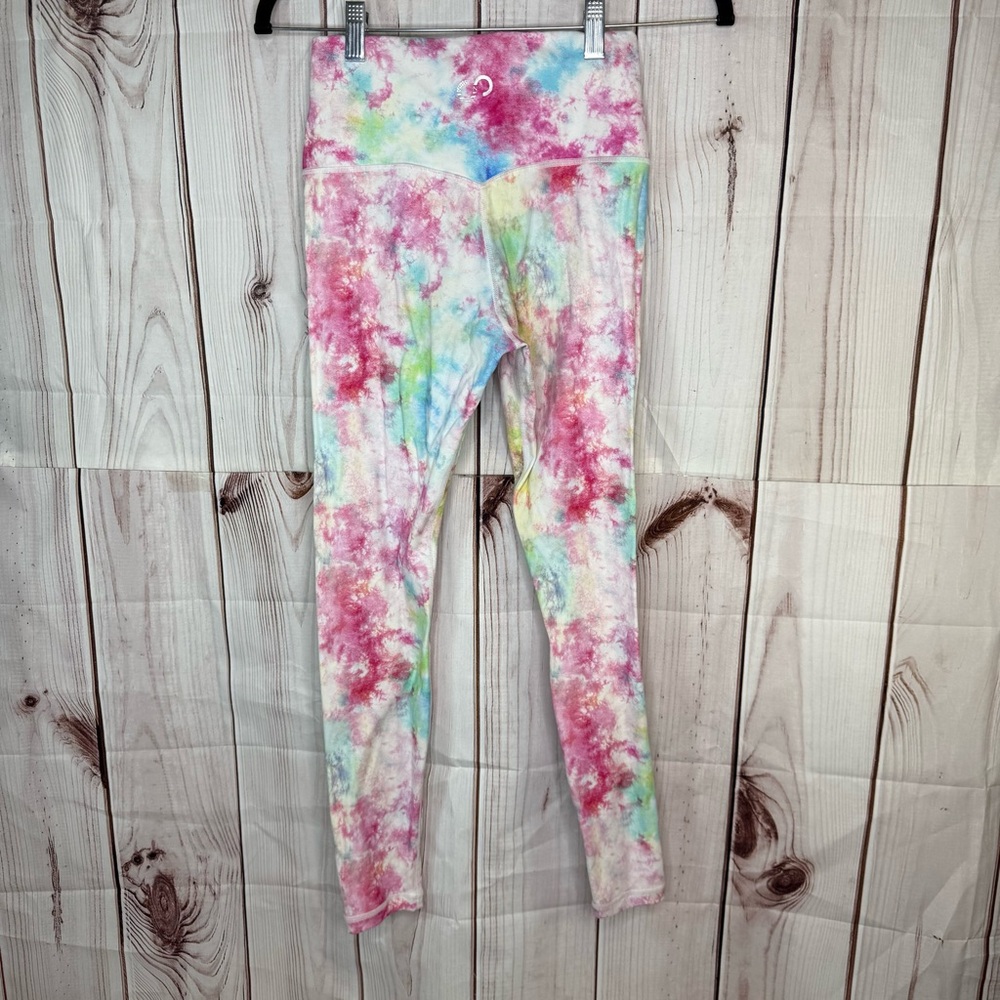 Curves N Combatboots CNC Tie Dye Rainbow Leggings - Picture 4 of 4